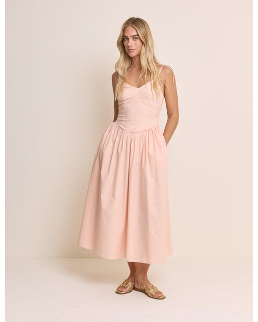 Nobody's Child Natural Renley Midi Dress