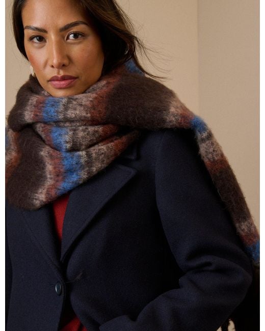 Nobody's Child Black And Striped Blanket Scarf