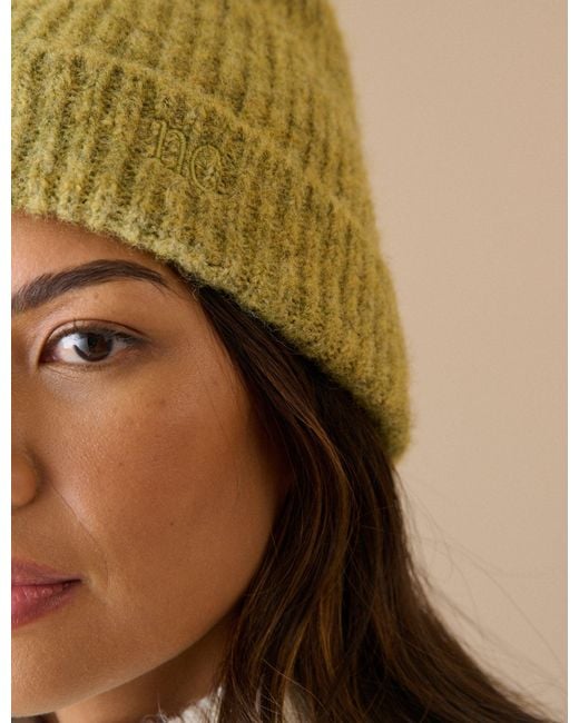 Nobody's Child Natural Moss Marl Ribbed Beanie