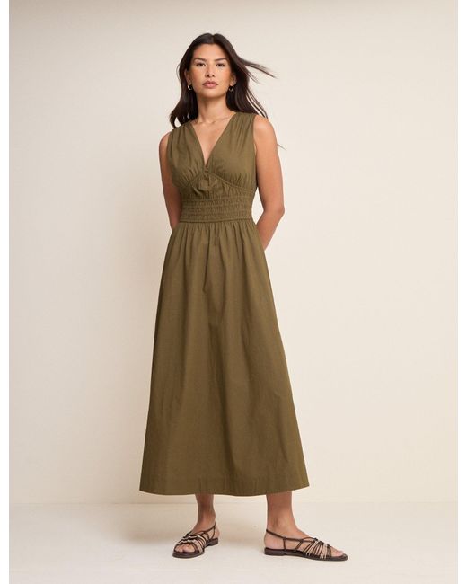 Nobody's Child Green Sleeveless Angelica Midi Dress