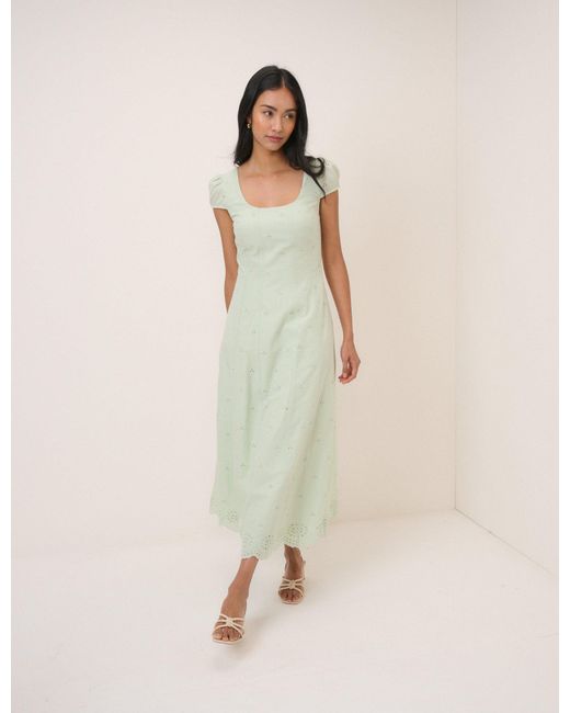 Nobody's Child Natural Mint Harri Midi Dress