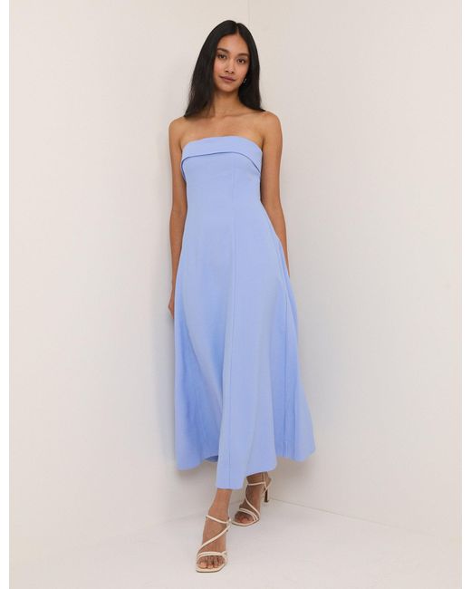 Nobody's Child Blue Bow Back Chelsea Midi Dress