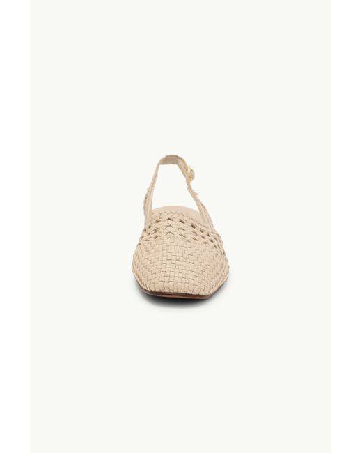 Nobody's Child Natural Woven Leather Slingback Flats