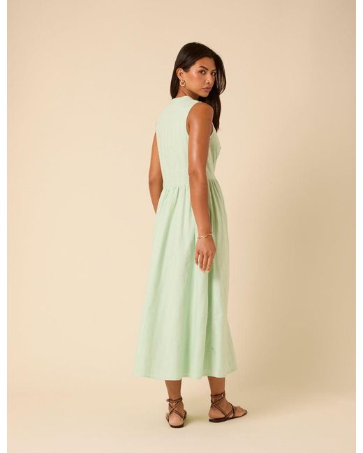 Nobody's Child Green Mint Sleeveless Starlight Midi Dress