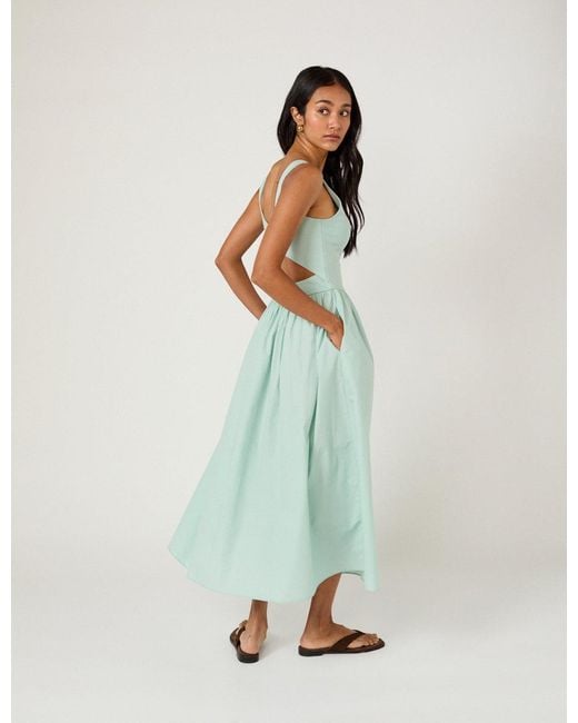 Nobody's Child Blue Mint Eliana Midi Dress