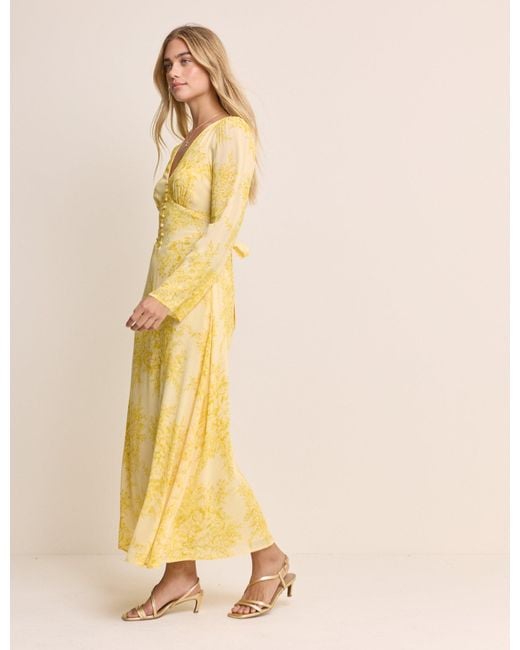 Nobody's Child Natural Floral Karolina Maxi Dress
