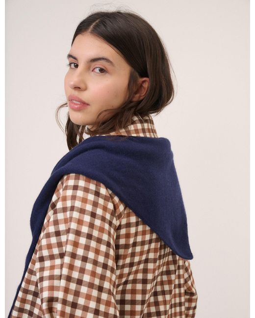 Nobody's Child Brown Wool Blend Triangle Scarf