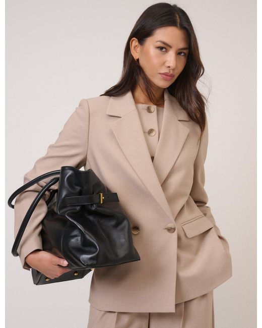 Nobody's Child Brown Double Breasted Blazer