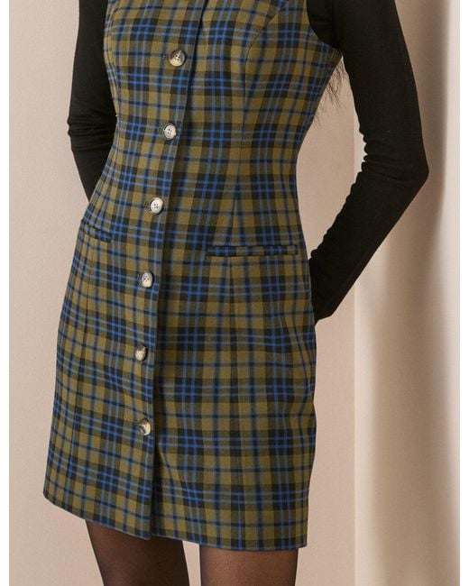 Nobody's Child Natural And Check Ellie Mini Dress