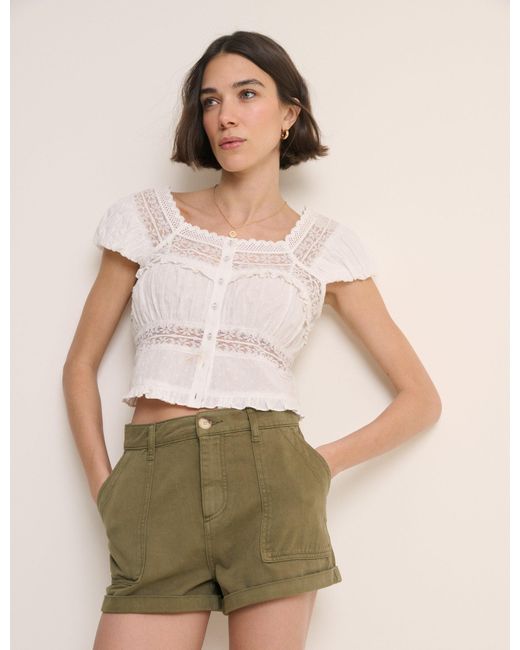Nobody's Child Natural Utility Pocket Etta Shorts