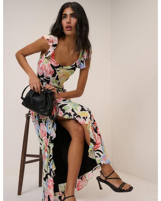 Nobody's Child Natural Floral Juniper Maxi Dress