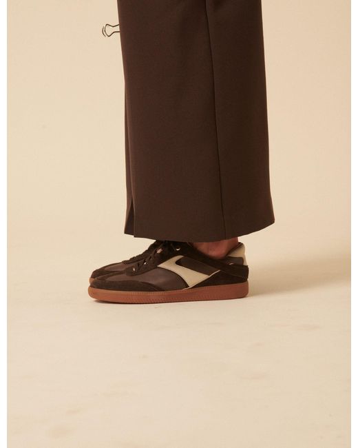 Nobody's Child Brown Leather Trainers