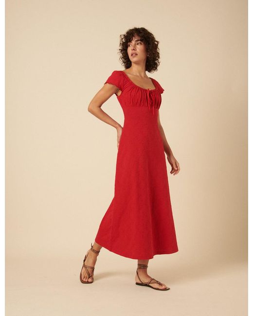 green emerald velvet dress Pink Floral Ruffle Sleeve Midi Dress Small main image 1