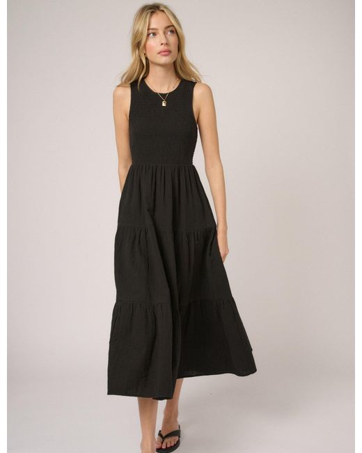Nobody's Child Black Sleeveless Charlie Midi Dress
