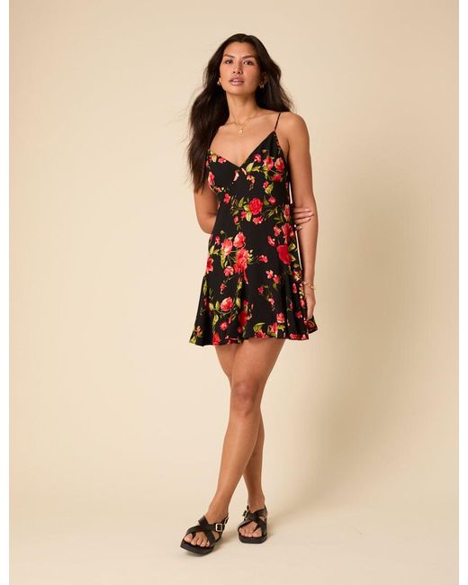 Nobody's Child Brown Floral Cush Mini Dress
