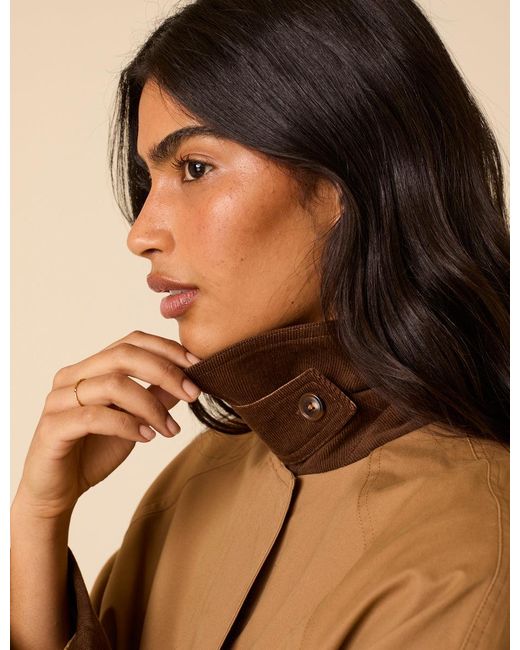Nobody's Child Brown Camel Cord Detail Barn Jacket