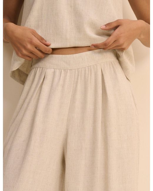 Nobody's Child Natural Wide Leg Jerrow Trouser