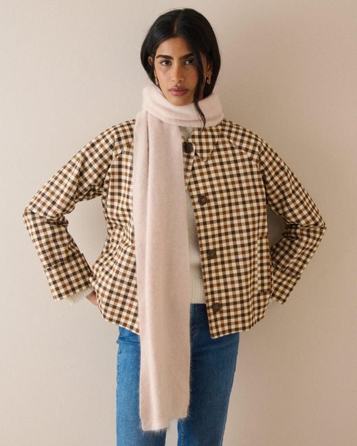 Nobody's Child Natural Blush Brushed Wool Scarf