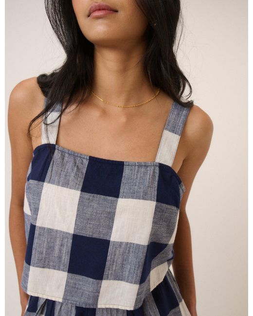 Nobody's Child Blue Gingham Swing Top
