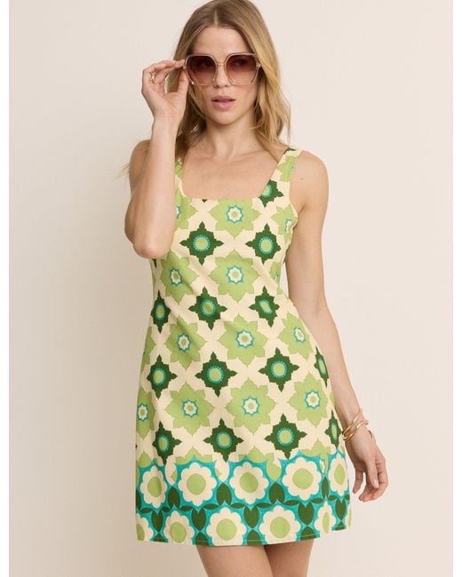 Nobody's Child Green Floral Connie Shift Dress
