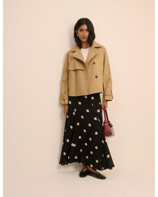 Nobody's Child Natural And Cream Polka Dot Selene Maxi Skirt