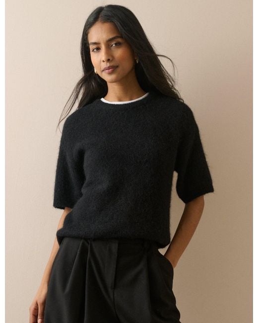 Nobody's Child Black Oversized Knitted Top