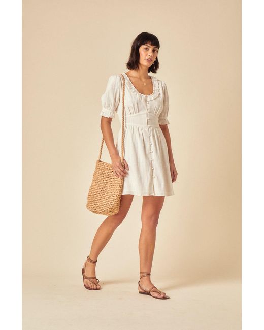 Nobody's Child Natural Flossie Mini Dress