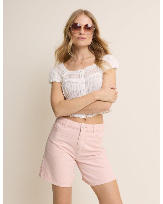 Nobody's Child Natural Light Denim Bermuda Bailey Short