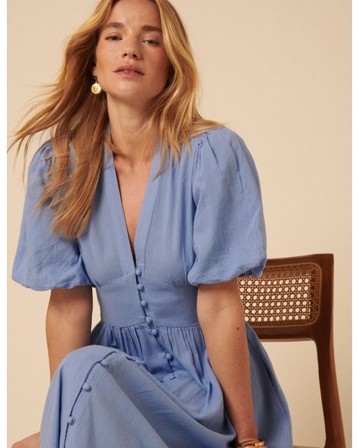 Nobody's Child Blue Starlight Midi Dress