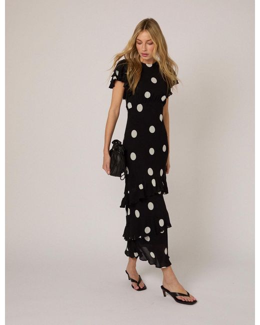 Nobody's Child Black Polka Dot Marley Maxi Dress