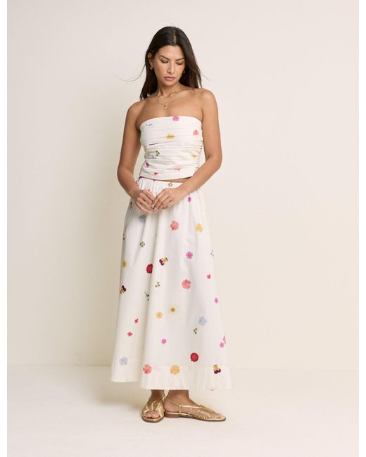 Nobody's Child Natural Floral Felicity Bandeau Top