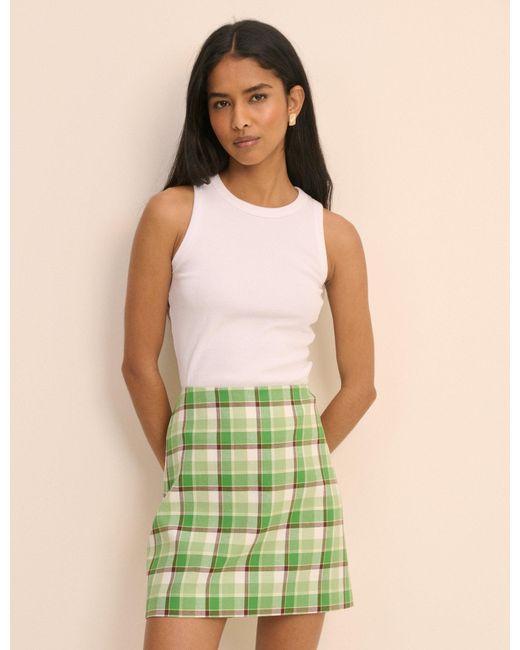 Nobody's Child Green Tartan Pelmet Skirt