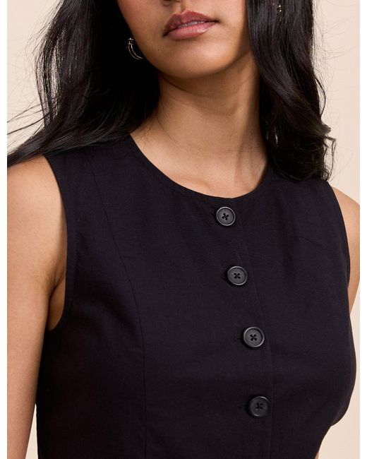 Nobody's Child Black And Tailored Lucille Mini Dress