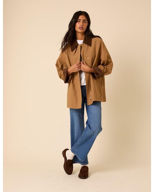 Nobody's Child Blue Camel Barn Coat