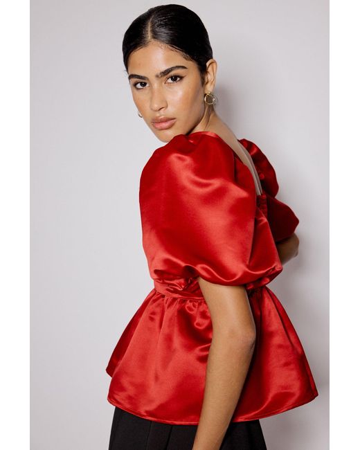 Nobody's Child Red Satin Nova Top