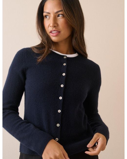 Nobody's Child Blue Cashmere Cardigan