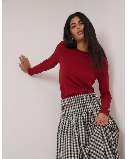 Nobody's Child Red Crew Neck Jumper