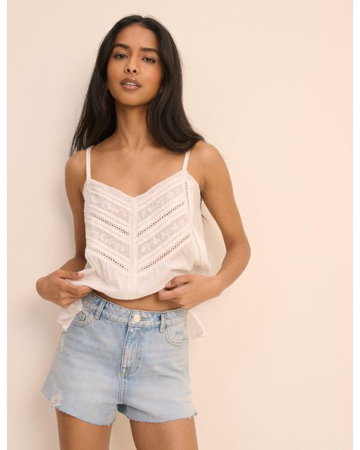 Nobody's Child Gray Light Denim Shorts