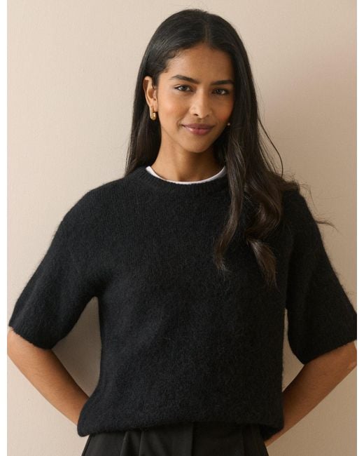 Nobody's Child Black Oversized Knitted Top