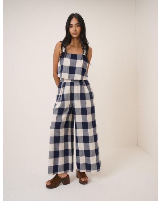 Nobody's Child Blue Gingham Swing Top