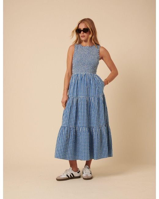 sachin and babi light blue dress Gingham Dresses main image 1
