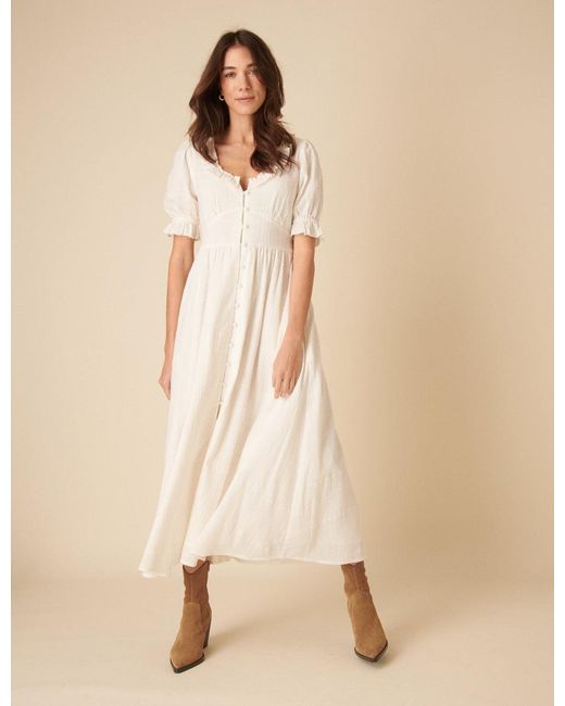 Nobody's Child Natural Flossie Midi Dress