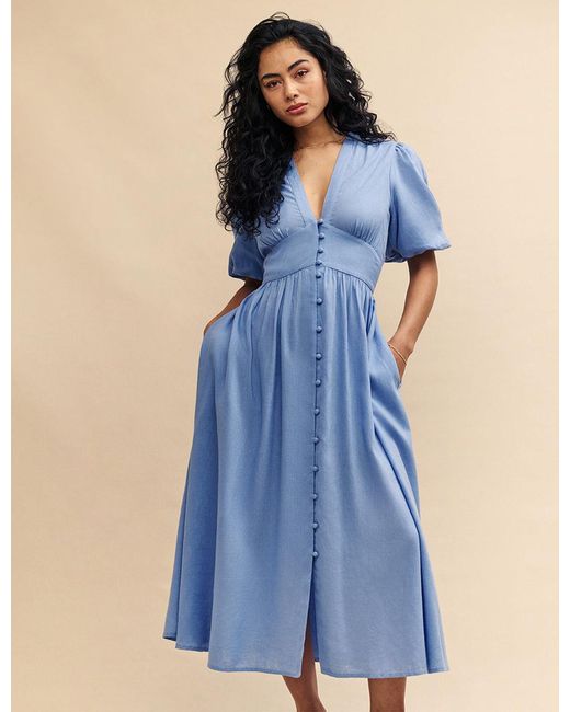 Nobody's Child Blue Starlight Midi Dress