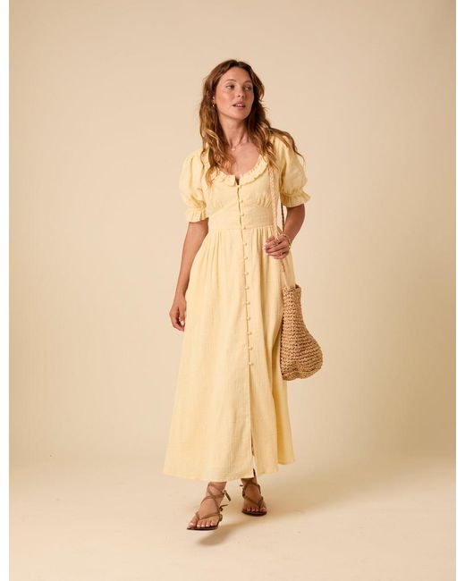Nobody's Child Natural Butter Flossie Midi Dress
