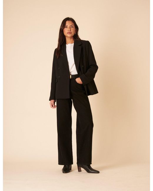 Nobody's Child Natural Double Breasted Blazer