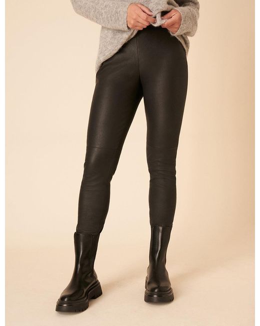 Nobody's Child Natural Leather Leggings