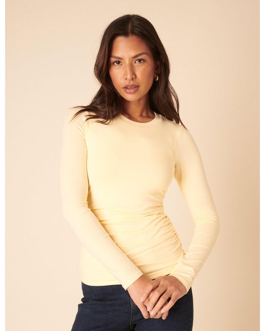 Nobody's Child Blue Butter Crew Neck Long Sleeve Top