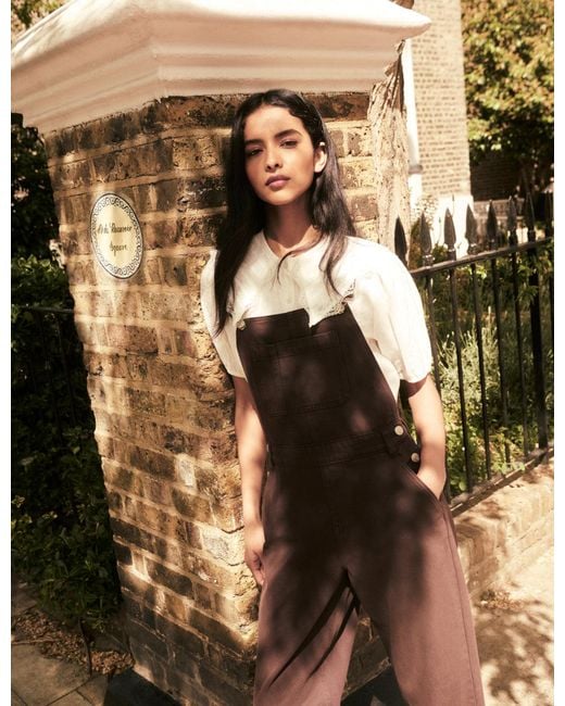 Nobody's Child Green Barrel Leg Denim Dungaree