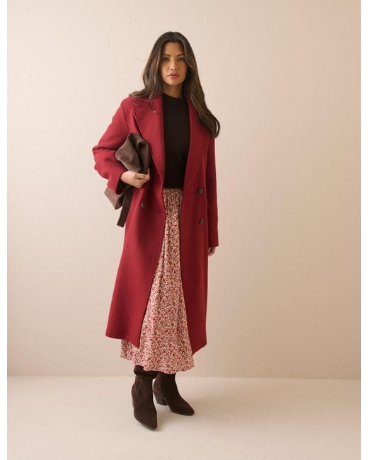 Nobody's Child Pink Wool-Blend Coat