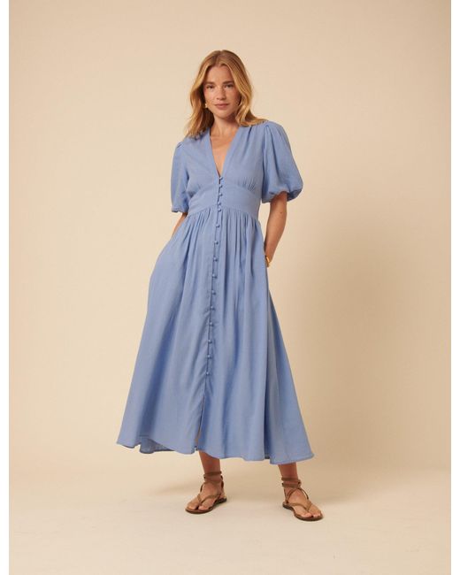 Nobody's Child Blue Starlight Midi Dress